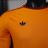 Roma 2026 Jersey – Player Version – Special Edition – Long Sleeve – Orange – As X Adidas Originals