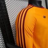 Roma 2026 Jersey – Player Version – Special Edition – Long Sleeve – Orange – As X Adidas Originals