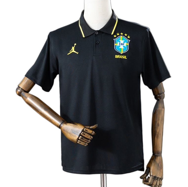 Brazil 2026 Jersey – Black – Polo