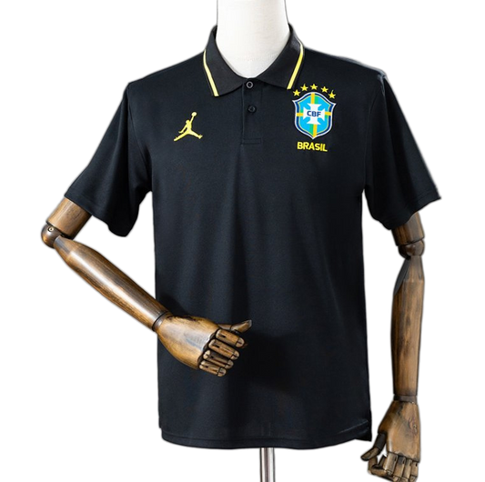 Brazil 2026 Jersey – Black – Polo