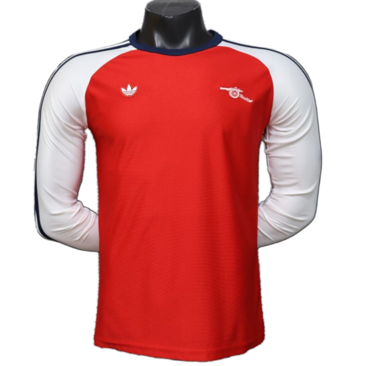 Arsenal 2026 Home Jersey – Player Version – Long Sleeve – Retro Version – White/Red