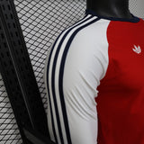 Arsenal 2026 Home Jersey – Player Version – Long Sleeve – Retro Version – White/Red