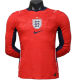 England 2026/27 Away Jersey – Player Version – Long Sleeve – Red