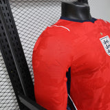 England 2026/27 Away Jersey – Player Version – Long Sleeve – Red