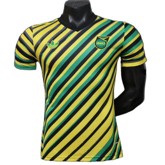 Jamaica 2026 Home Jersey – Player Version – Yellow – Diagonal Stripe