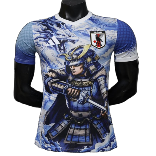 Japan 2026 Jersey – Player Version – Special Edition – White/Blue – Adidas Samurai Dragon Full Sublimation