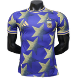 Argentina 2026 Jersey – Player Version – Special Edition – Blue/Gold – Afa Adidas Royal Star Print Champions