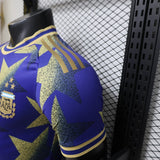 Argentina 2026 Jersey – Player Version – Special Edition – Blue/Gold – Afa Adidas Royal Star Print Champions