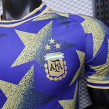Argentina 2026 Jersey – Player Version – Special Edition – Blue/Gold – Afa Adidas Royal Star Print Champions
