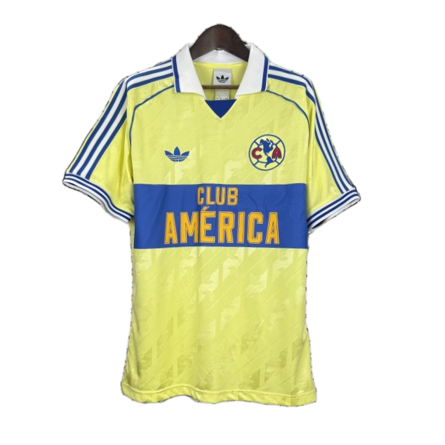 Club América 2025/26 Home Jersey – Player Version – Retro Version – Blue/Yellow
