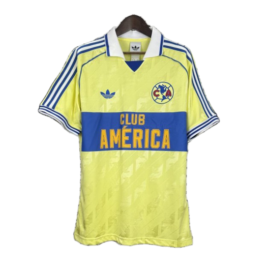 Club América 2025/26 Home Jersey – Player Version – Retro Version – Blue/Yellow