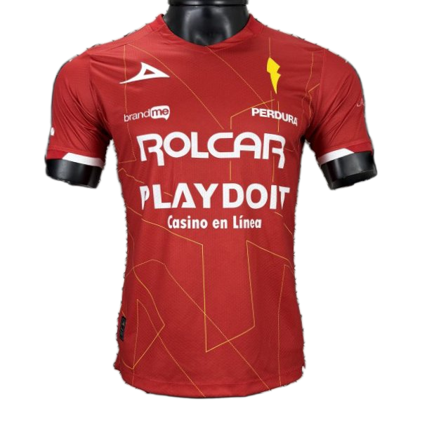 Necaxa 2025/26 Away Jersey – Player Version – Red/Gold