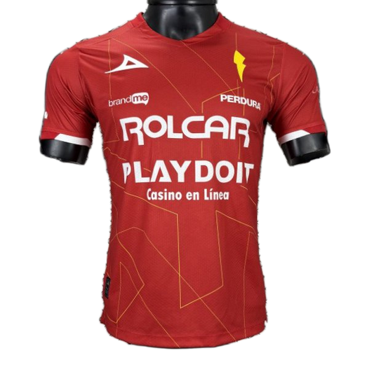Necaxa 2025/26 Away Jersey – Player Version – Red/Gold