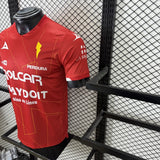 Necaxa 2025/26 Away Jersey – Player Version – Red/Gold