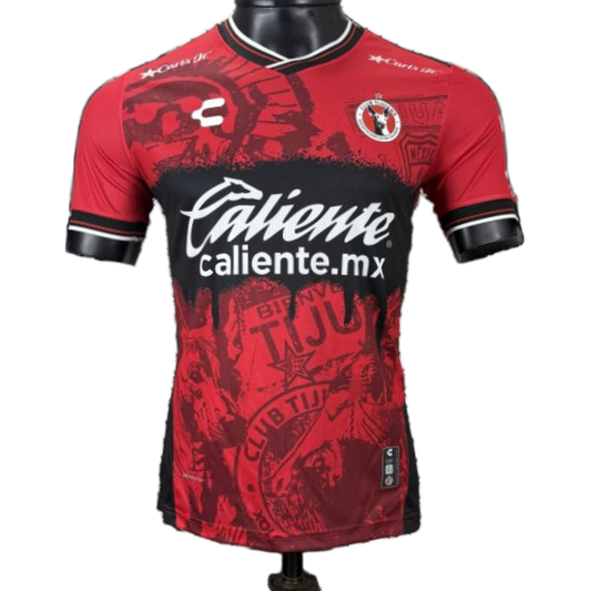 Tijuana 2025/26 Home Jersey – Player Version – Black/Red