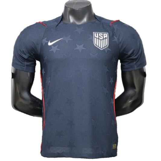 USA 2026 Away Jersey – Player Version – Blue/Navy – All Over Star Pattern