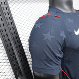USA 2026 Away Jersey – Player Version – Blue/Navy – All Over Star Pattern