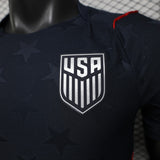 USA 2026 Away Jersey – Player Version – Blue/Navy – All Over Star Pattern