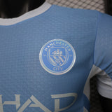 Manchester City 2026/27 Camisola principal – Versão jogador – Branco/Azul