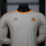 Bayern Munich 2026/27 Jersey – Player Version – Long Sleeve – White – Cream Vintage Remake