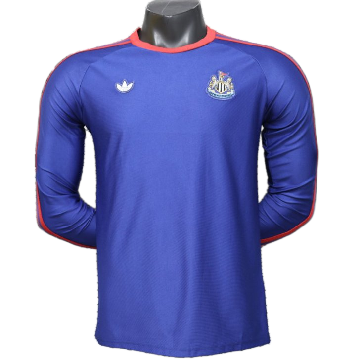 Newcastle United 2026/27 Away Jersey – Player Version – Long Sleeve – Retro Version – Blue