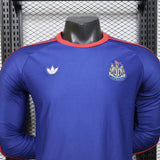 Newcastle United 2026/27 Away Jersey – Player Version – Long Sleeve – Retro Version – Blue