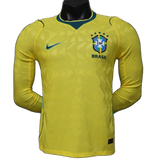 Brazil 2026 Home Jersey – Player Version – Long Sleeve – Yellow