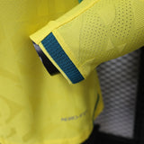Brazil 2026 Home Jersey – Player Version – Long Sleeve – Yellow