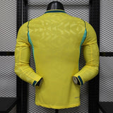 Brazil 2026 Home Jersey – Player Version – Long Sleeve – Yellow