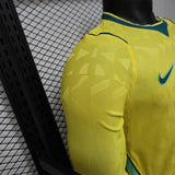 Brazil 2026 Home Jersey – Player Version – Long Sleeve – Yellow