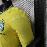 Brasil 2026 Camiseta local – Versión jugador – Manga larga – Amarillo