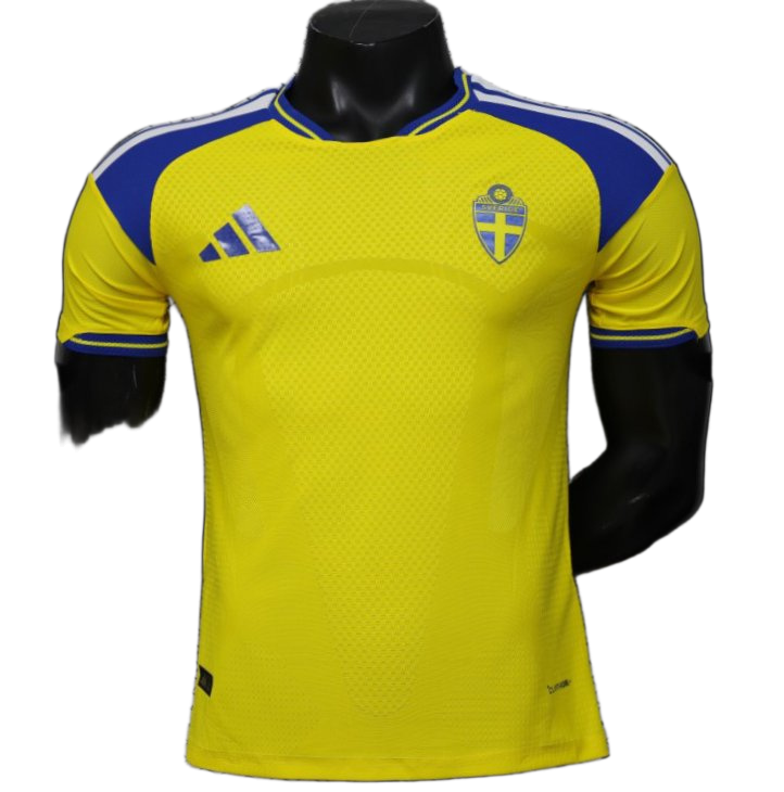 Sweden 2026 Home Jersey – Player Version – Blue/Yellow – Panel