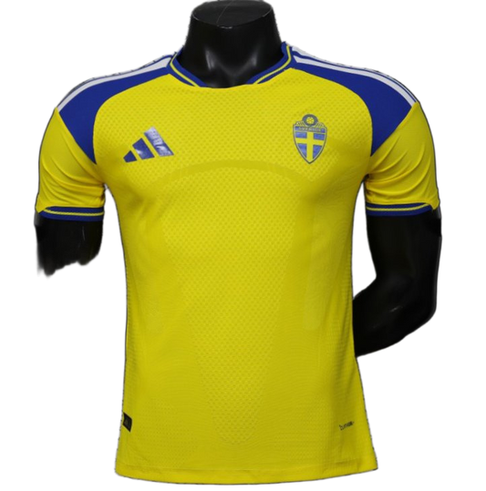 Sweden 2026 Home Jersey – Player Version – Blue/Yellow – Panel