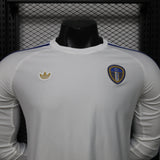 Leeds United 2025/26 Home Jersey – Player Version – Long Sleeve – White
