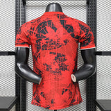 Canada 2026 Home Jersey – Player Version – Black/Red – Grunge Print