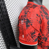Canada 2026 Home Jersey – Player Version – Black/Red – Grunge Print