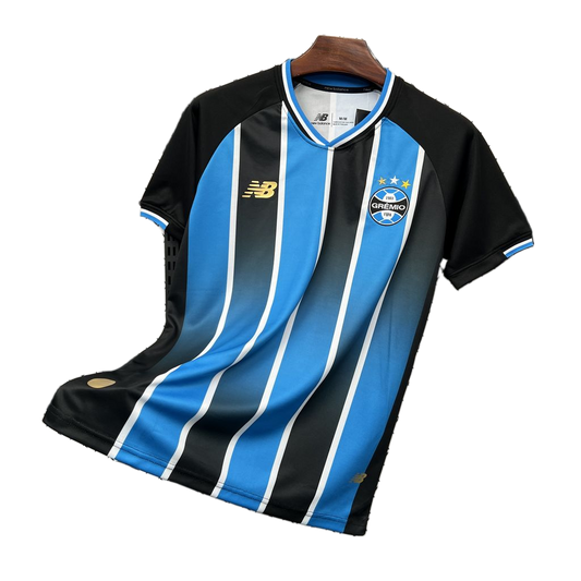 Grêmio 2026/27 Home Jersey – Blue/Black with V-Neck