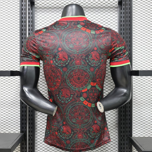 Mexico 2026 Jersey – Player Version – Special Edition – Black – Aztec Calendar Day Dead