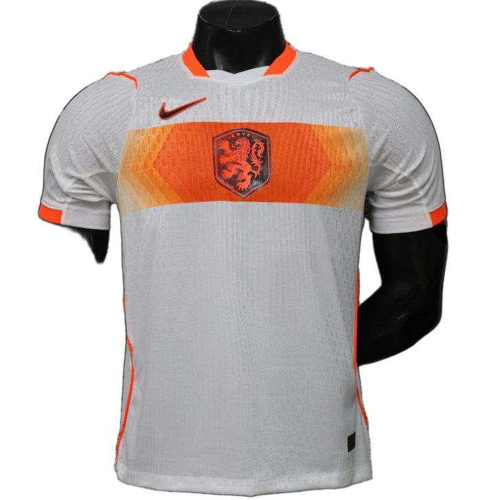 Netherlands 2026 Away Jersey – Player Version – White/Orange