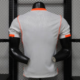 Netherlands 2026 Away Jersey – Player Version – White/Orange