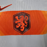 Netherlands 2026 Away Jersey – Player Version – White/Orange