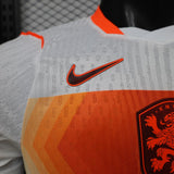 Netherlands 2026 Away Jersey – Player Version – White/Orange