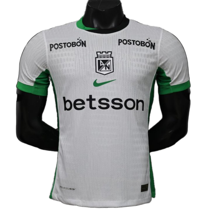 Atl Tico Nacional 2026/27 Away Jersey – Player Version – White/Green