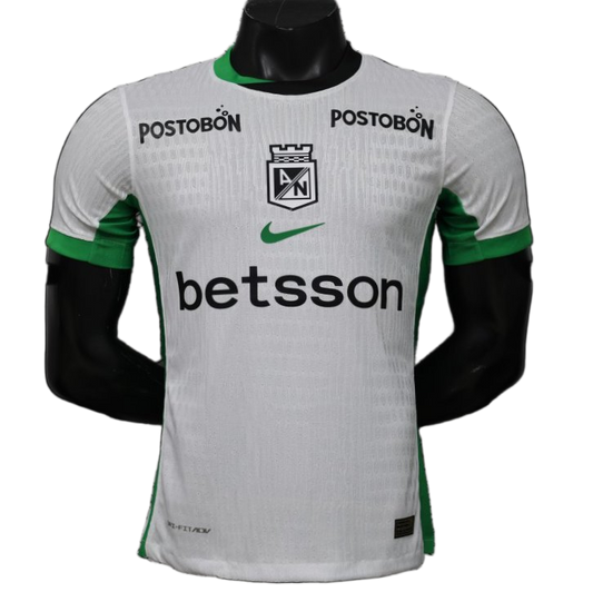 Atl Tico Nacional 2026/27 Away Jersey – Player Version – White/Green