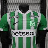 Atl Tico Nacional 2026/27 Home Jersey – Player Version – White/Green