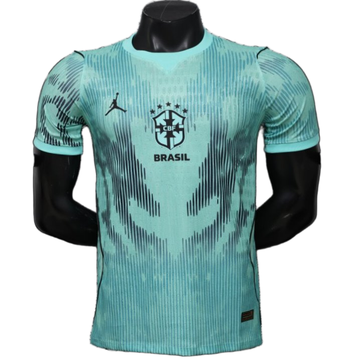 Brazil 2026/27 Jersey – Player Version – Special Edition – Black/Green – Mint Pattern