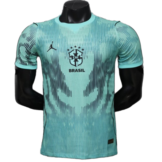 Brazil 2026/27 Jersey – Player Version – Special Edition – Black/Green – Mint Pattern