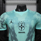 Brazil 2026/27 Jersey – Player Version – Special Edition – Black/Green – Mint Pattern