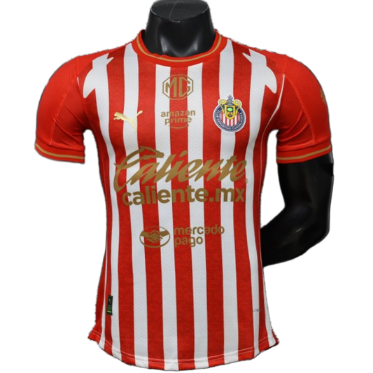 Chivas 2026/27 Home Jersey – Player Version – White/Red