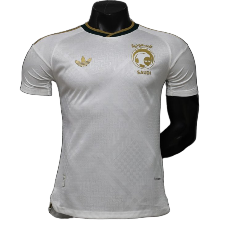 Saudi Arabia 2026/27 Home Jersey – Player Version – White/Gold